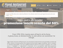 Tablet Screenshot of planetrestaurant.eu